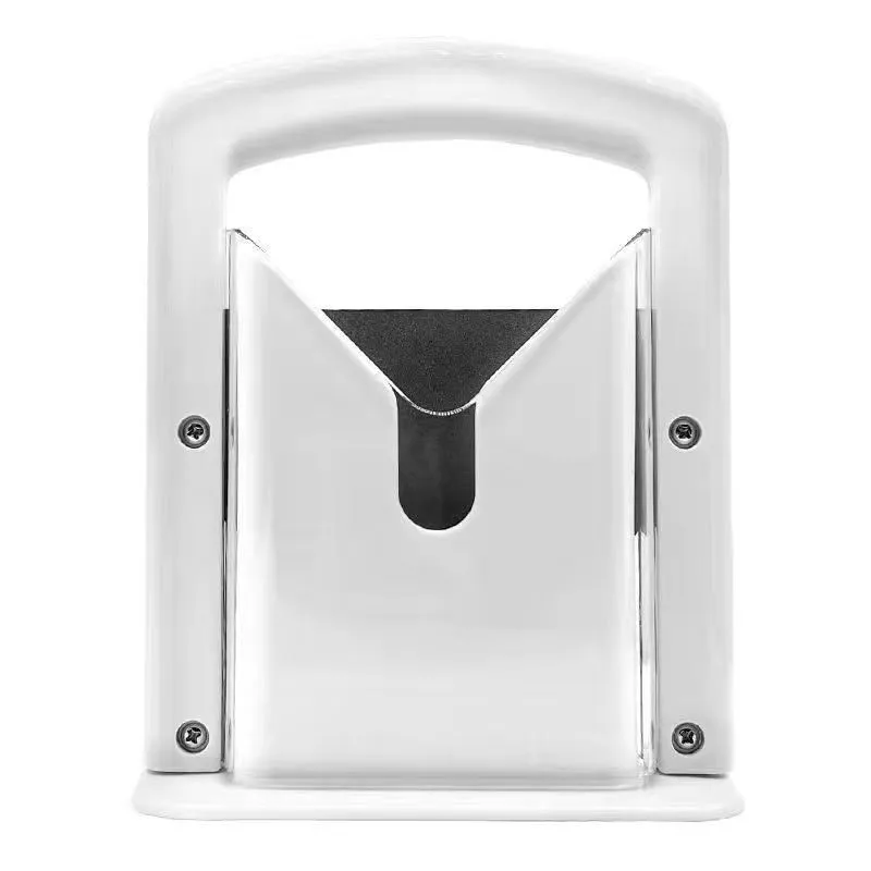 Versatile Bread Slicing Tools Universal Bagel Cutter Stainless Steel Bagel Guillotine Slicer With Safe Shield