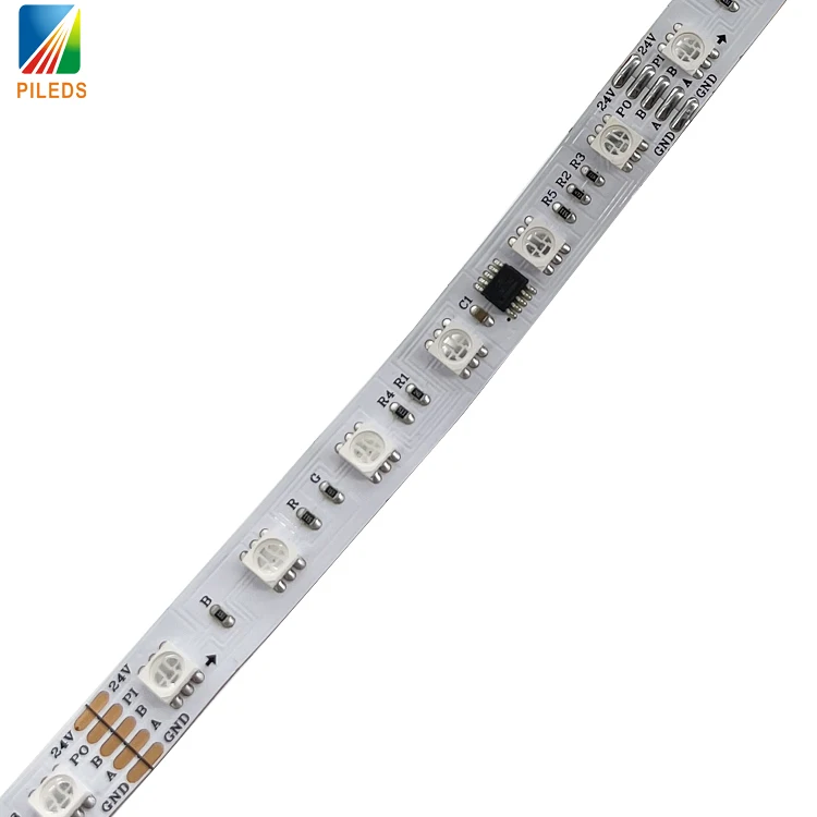 DC24V 60leds/m 10pixel/m Dmx512 5050rgb Led Strip Ucs512c4 Tm512 Rgb Led Strip Waterproof Pixel Strip Light