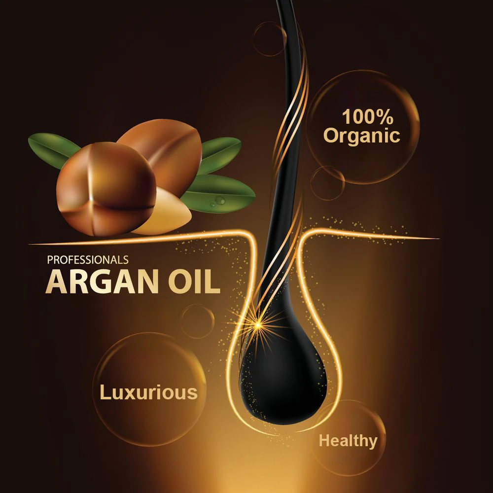 Professional Private Label Deep Nourishing & Repairing Hair Care OEM Moroccan Argan Oil