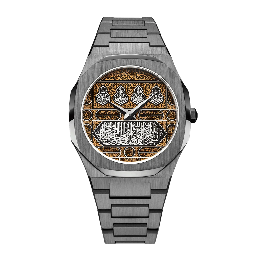 Custom Logo fashion Waterproof Dress Mecca Edition Stainless Steel Wrist Watches for Men