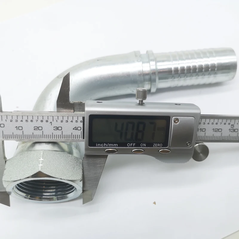 china zhejiang factory  90 degree JIC female 74 degree cone seat  plumbing hydraulic pipe fittings 26792-16-16 F25 DKJ1.5/16-90