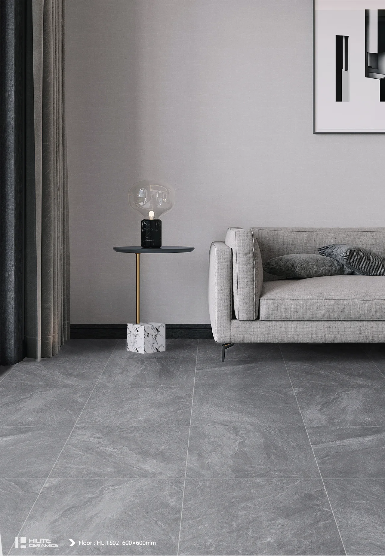 Нескользящая напольная плитка для улицы HILITE Foshan 600x600 мм 300x300