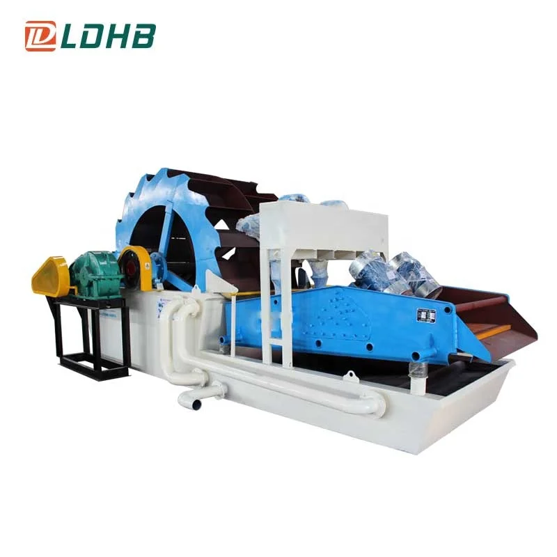 Compact structure wheel sand washer wheel sand washing plant for sale