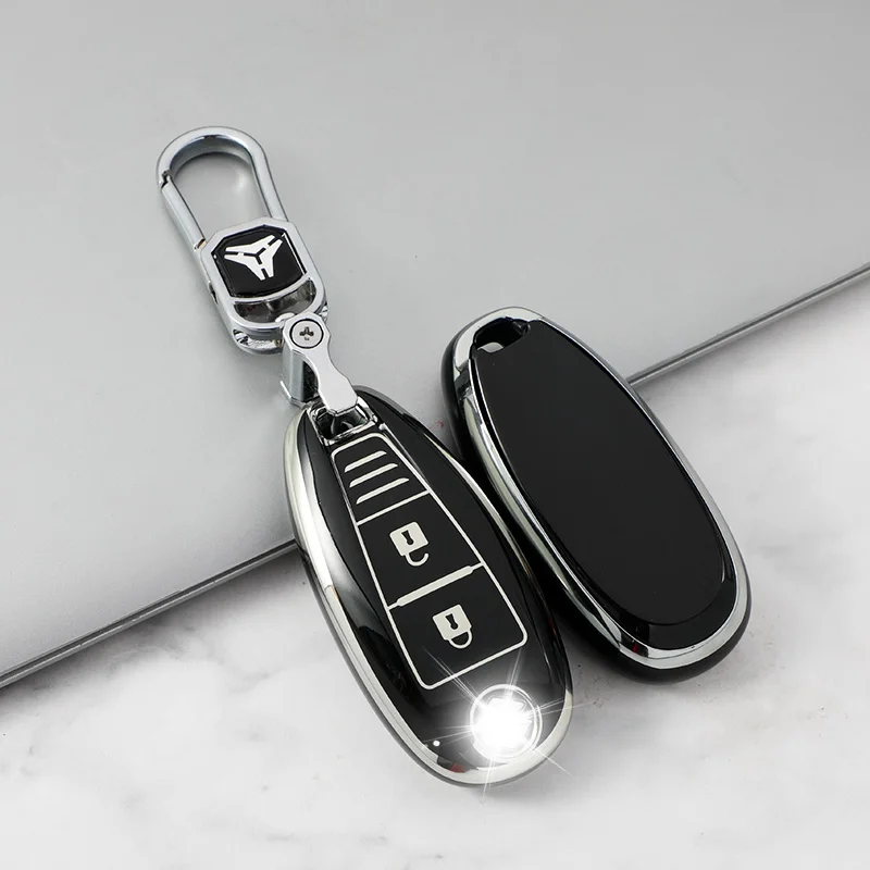 Sliver-Edge 3 Button Smart Key Cover for Suzuki Swift Kizashi SX4 Vitara Jimny Accessories Keyless Key Case