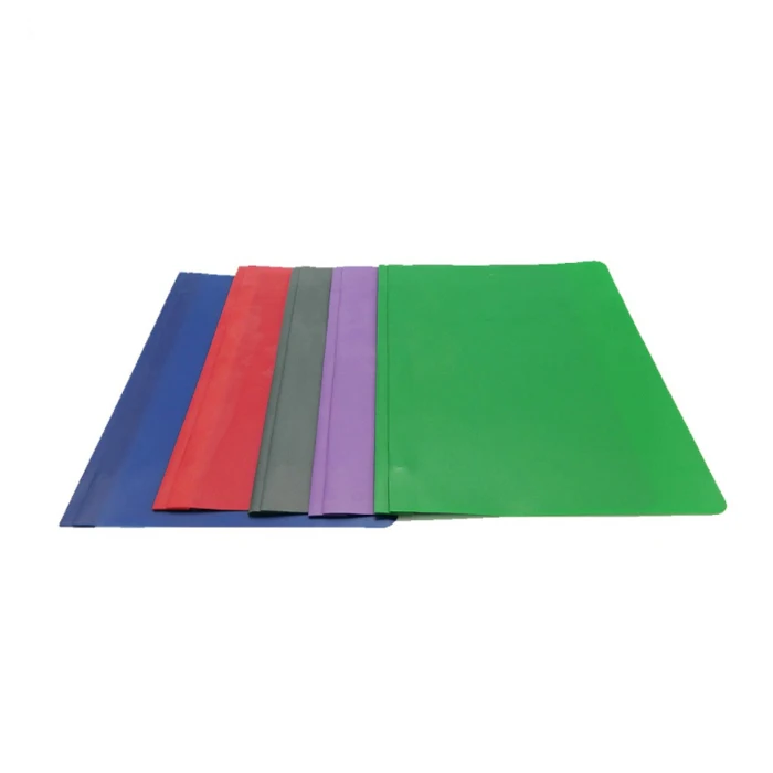 Customized design a4 plastic portfolio poly folder PP 3 prongs pocket folder with 2 pocket