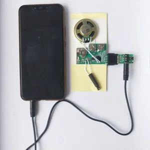 High quality light activated blank sound module recording the audio by computer or phone for DIY music packing gift box or toys