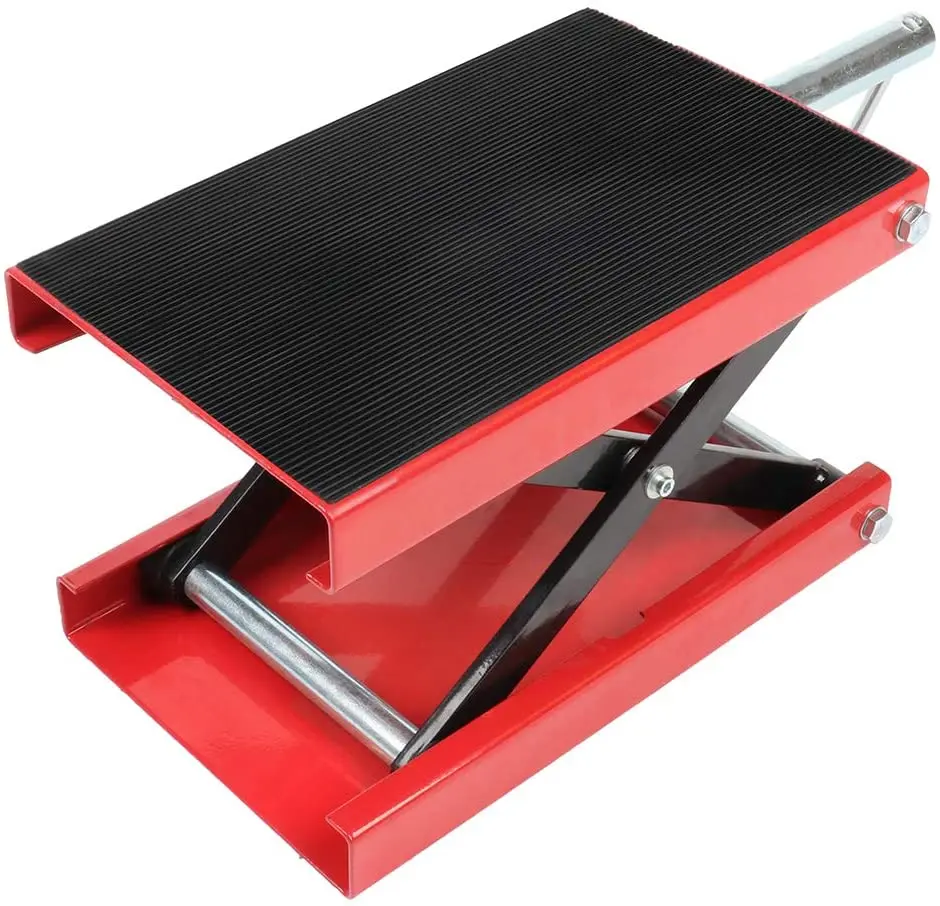 Adjustable Motorcycle Repair Platform Lift Motorbike Steel Lifting Jack Stand