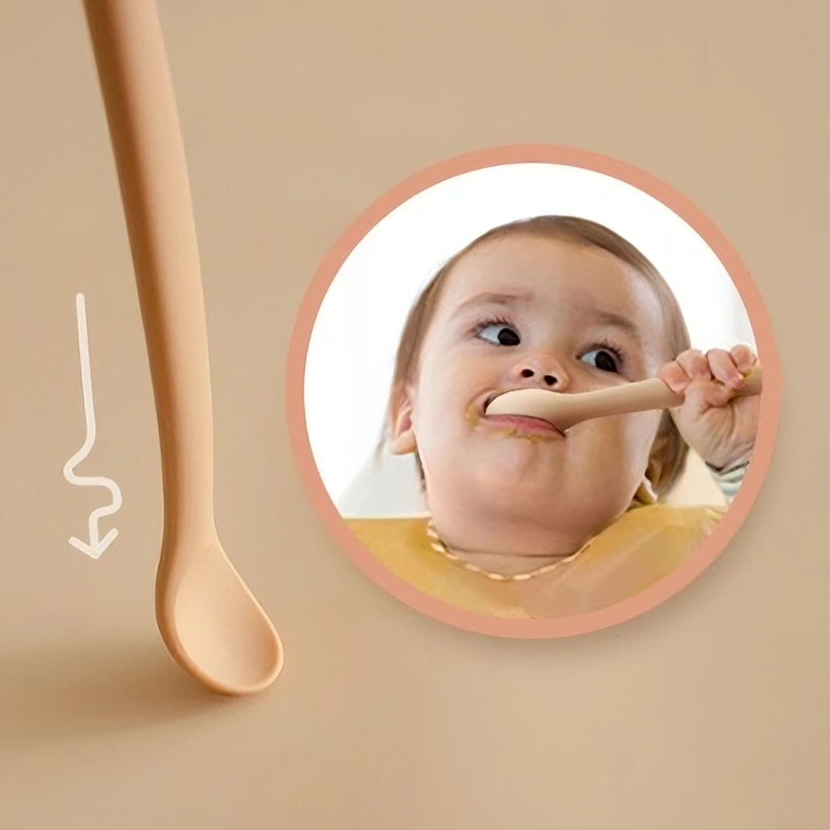 Wholesale With PP Box BPA Free Safe Soft Bendable Baby Spoon Silicone Spoon For Babies