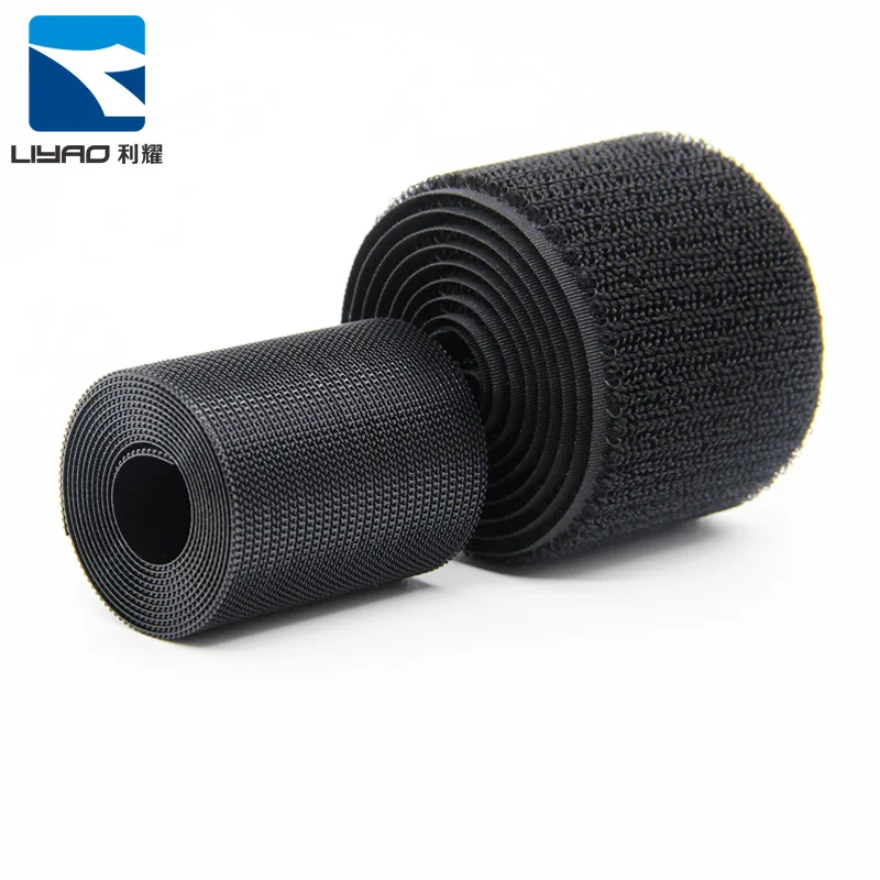 Baby-Friendly Non-Pulling Magic Velcroes Black Nylon Cuff Fasteners for Children Shoes Anti-Hook Hair Bait for Infant Clothing