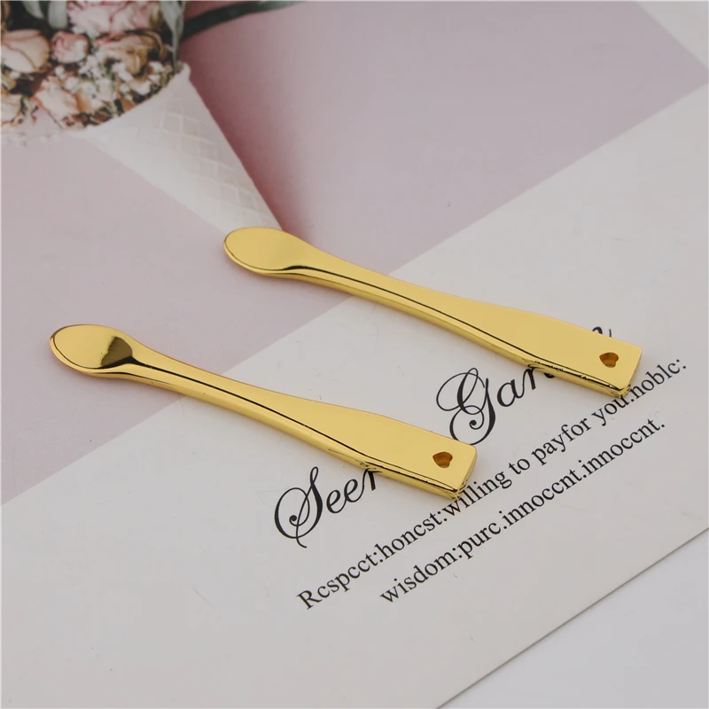 Металлическая ложка для макияжа лица, крем для лица, мини Косметическая ложка для ухода за кожей