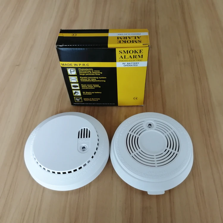 Fire Alarm Test Button Low Battery Signal Operated 1-Year Product Life Smoke Alarm