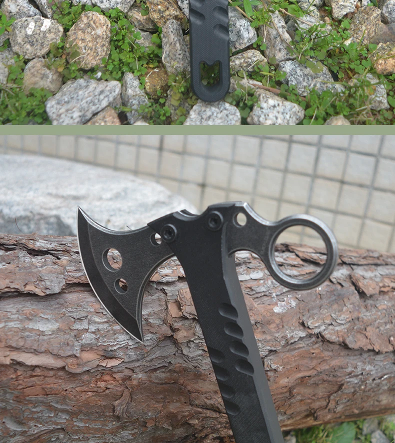 Yangjiang firefighter survival hatchet axes g10 handle 5cr15mov blade mini axe