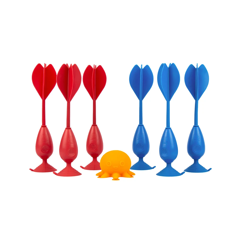 Pop darts  Game Set Red & Blue Octopus Target Marker Throwing Game for Indoor/Outdoor Friend&Fmaily Competitions