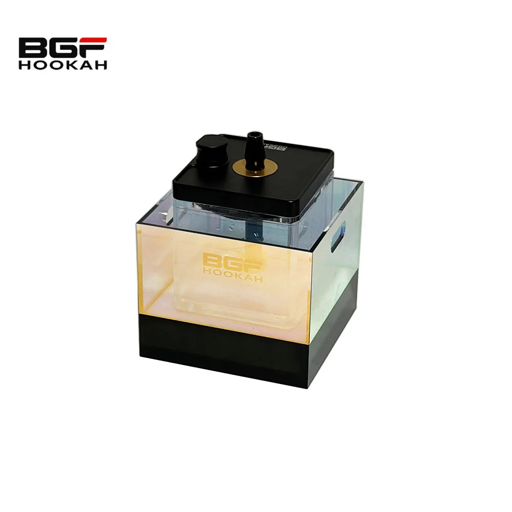 Wholesale Colorful Hookah LED Light Base Shisha Smoking Accessories Chicha Narguile Square Hookah Base