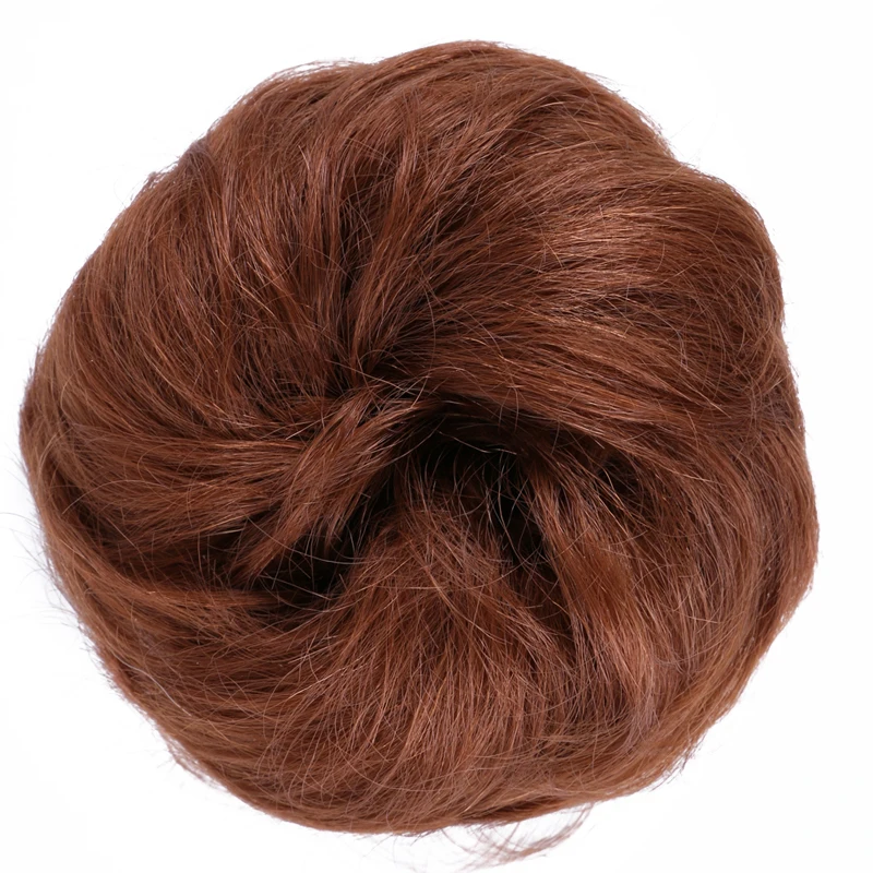 Synthetic Flexible Hair Buns Curly Scrunchy Chignon Elastic Messy Wavy Scrunchies Wrap For Ponytail Extensions For Women