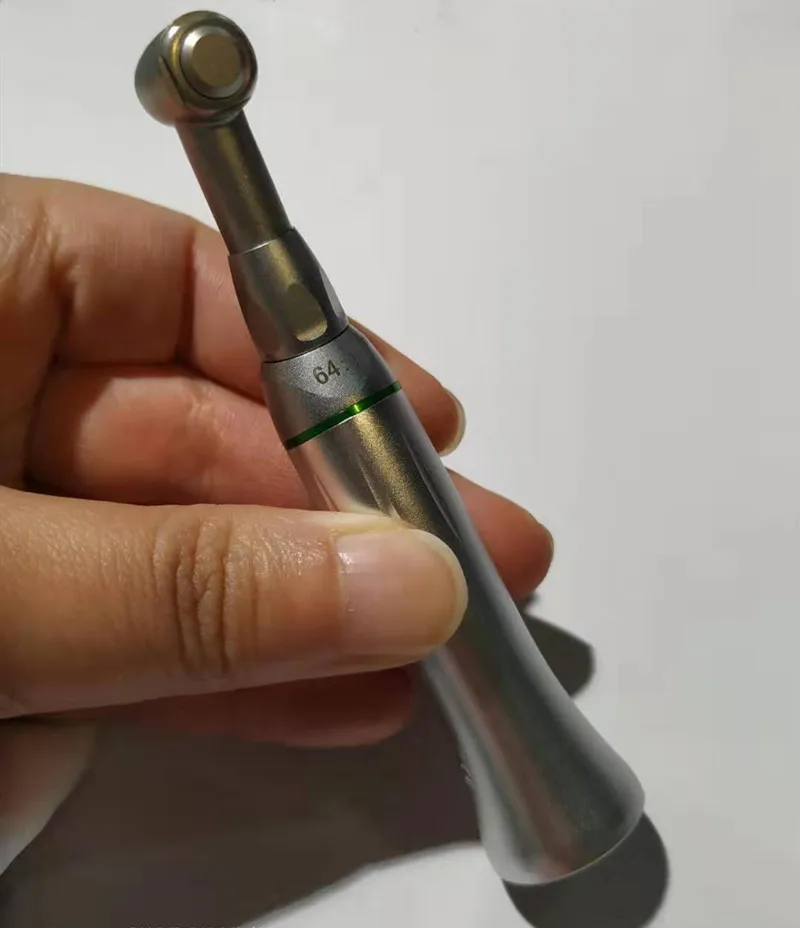 Dental Reduction Handpiece Push Button Contra Angle  64:1