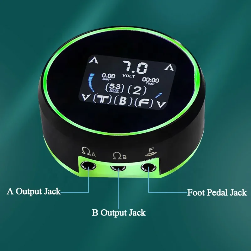 New Design Aurora 3 Digital LCD Tattoo Power Supply With Power Adaptor Mini Led Touchpad Tattoo Supplies