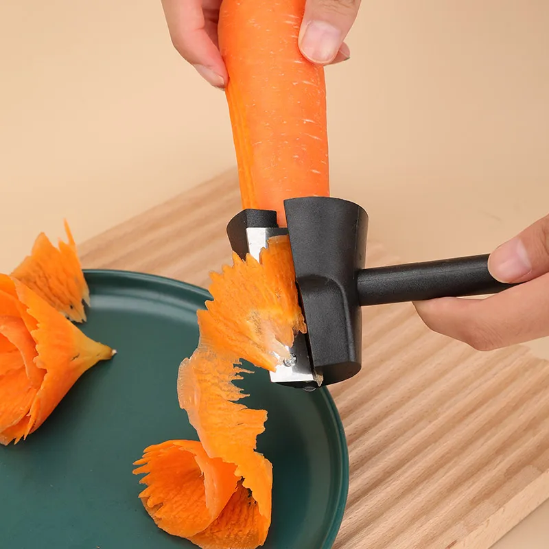 Popular Vegetable Cutter Plastic Spiral Slicers Peeler Fruits Device Kitchen Gadget Accessories Cooking Tool Kitchen Fruit Tool