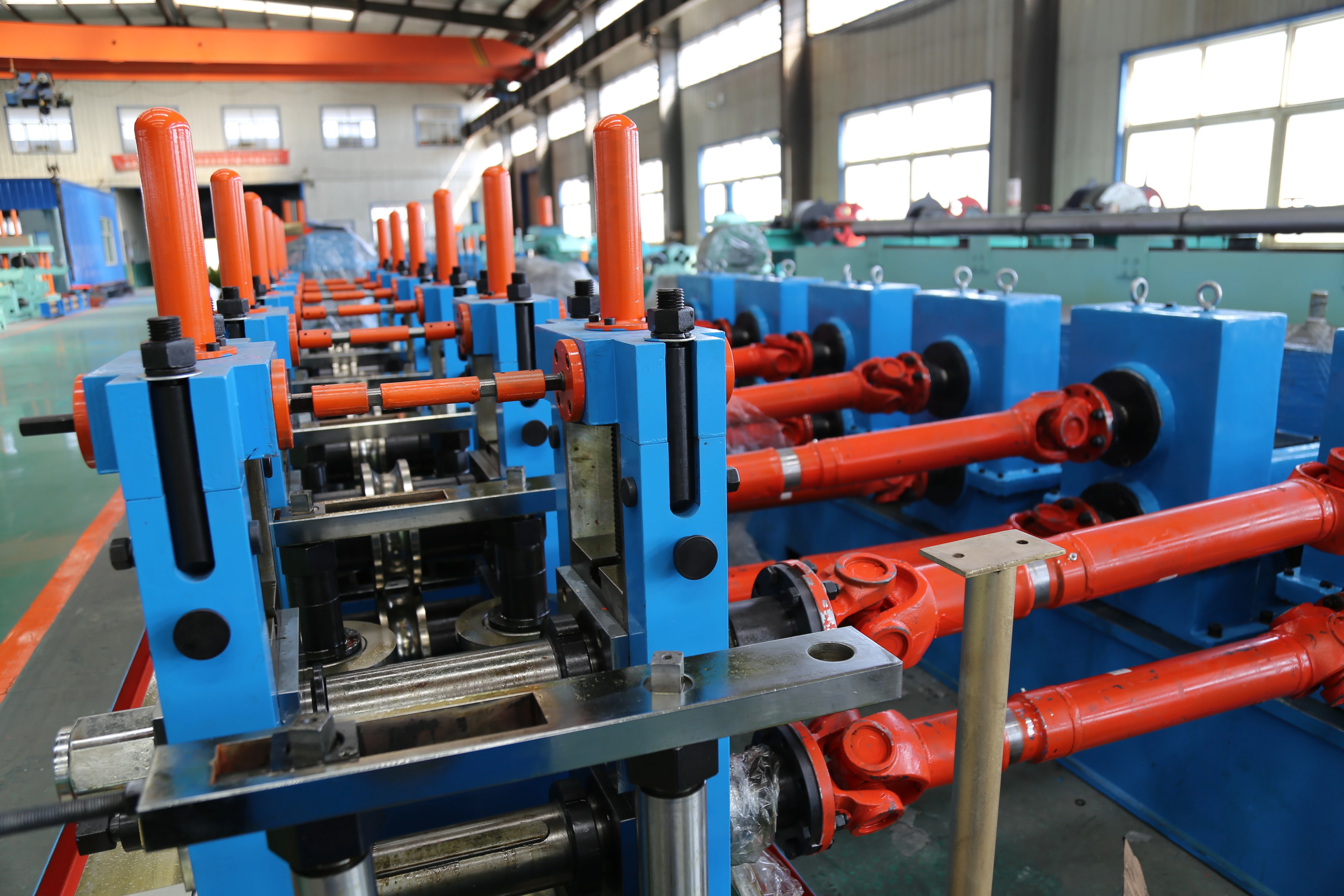 High Frequency Carbon steel material tube making machine iron pipe production line