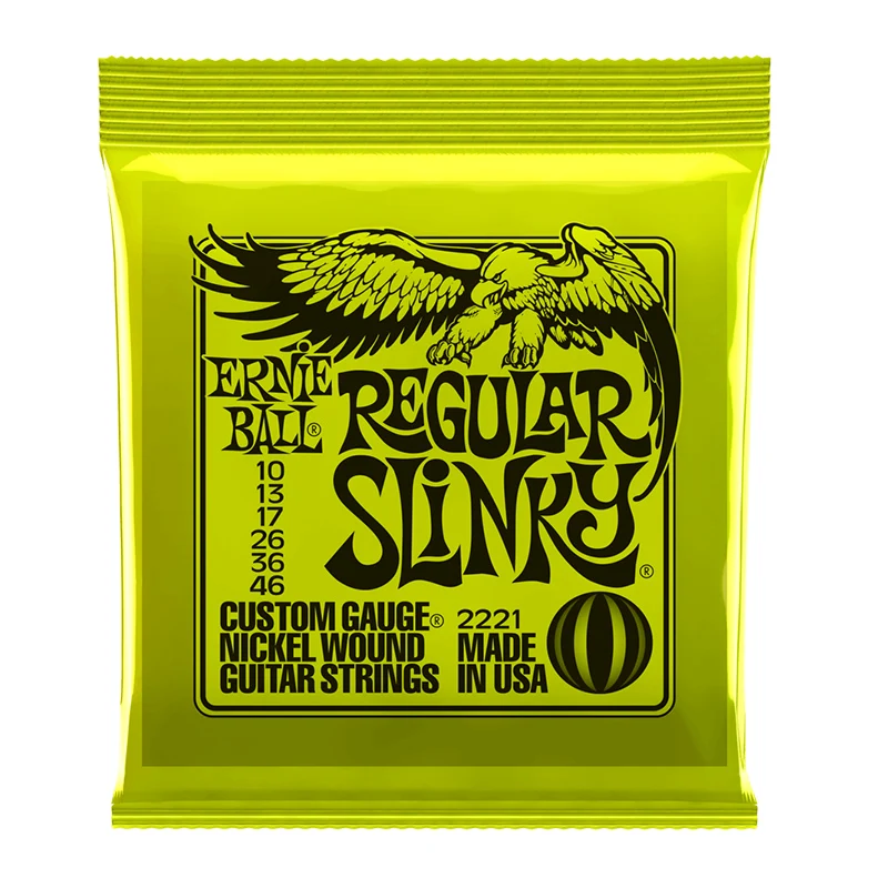  Струны Ernie Ball оригинальные для электрогитары 2220 2221 2222 2223 6 струн с никелевой обмоткой 009 010