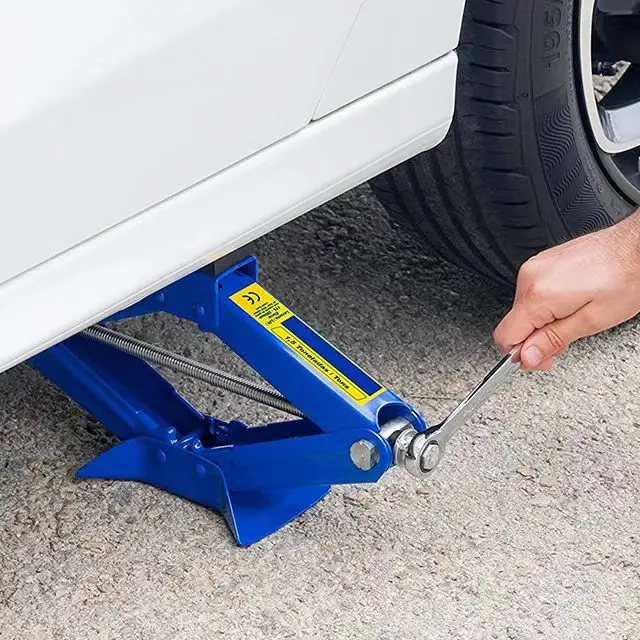 Scissors Jack for automotive 3 ton (6000 lb), heavy-duty automotive jack kit with lug wrench, General Motors Emergency kit