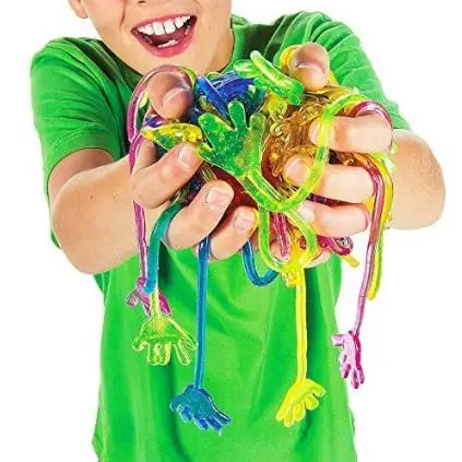 Wholesale Novelty stress relief toys  soft squishy with stretch tpr plastic hand sticky hand toy