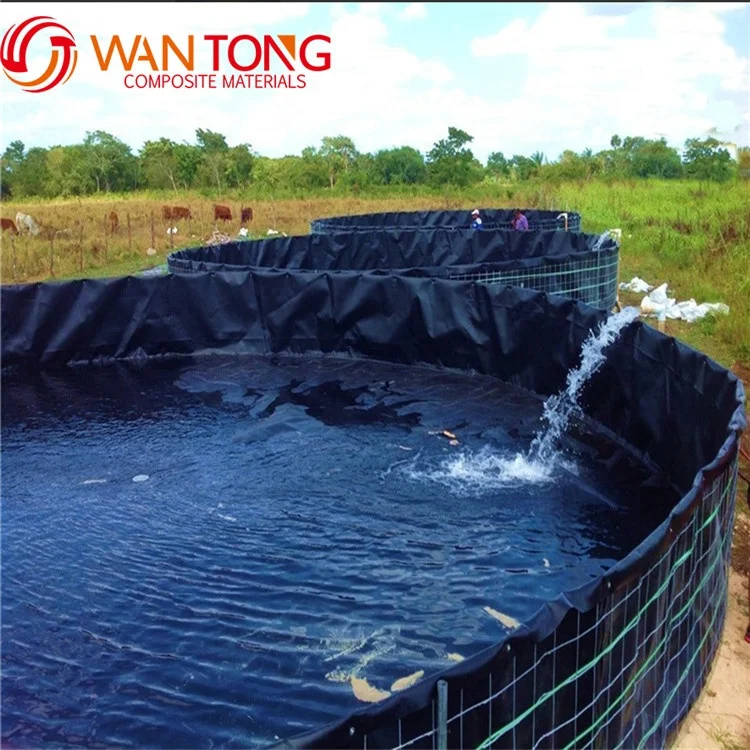 Стальная рама ПВХ HDPE корпус круговой квадратный резервуар для крытой рыбной фермы