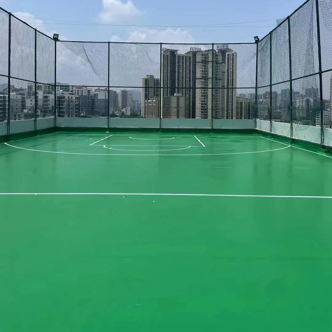 Eco-friendly Two Component Polyurea Waterproof Coating For Basketball Court