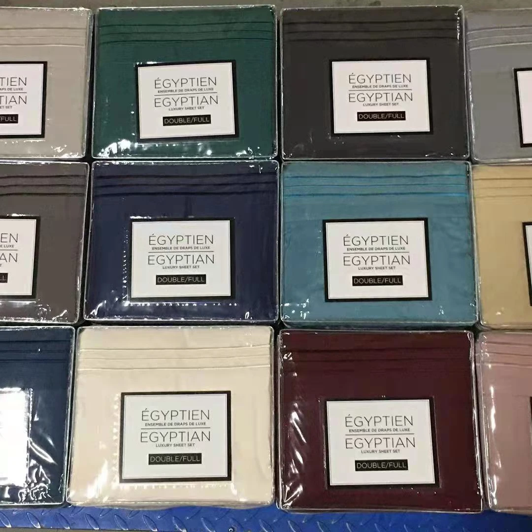 embroidery bedding set made by stock fabric