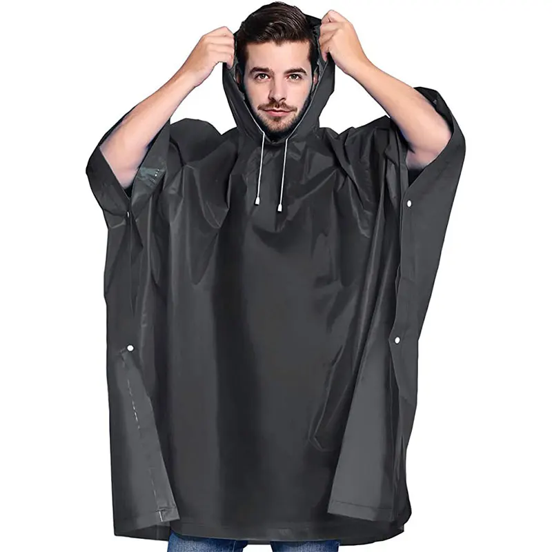 EVA PVC Rain Poncho Cheap Custom Raincoat With Logo Womens Knitted Clear Plastic Ponchos Men Waterproof Ponchos Para Lluvia
