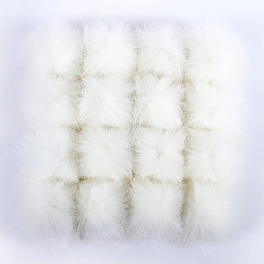 Wholesale Clothing and Footwear Accessories Color Faux Fox Fur Pom Pom Ball For Hats