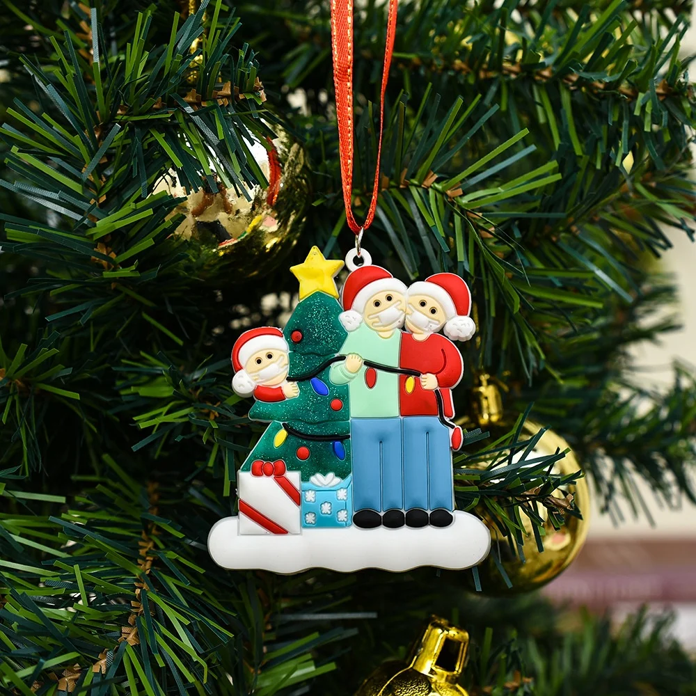 Multiple Design Options Manufactures Custom 2020 Personalized Family Christmas Tree Decoration Ornament Supplies