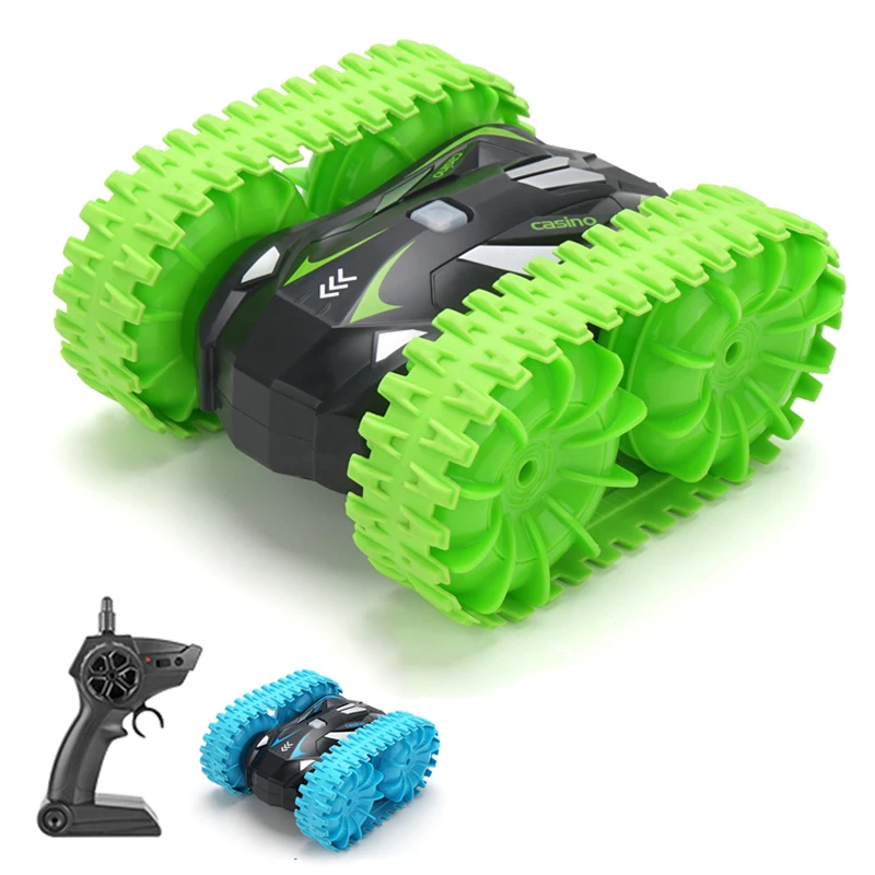 R4s rcm 2 4G амфибия 360 двухсторонние флип-часы Skidding ручной радиодатчик жеста двойной пульт дистанционного управления Радиоуправляемый трюковый автомобиль для мальчика