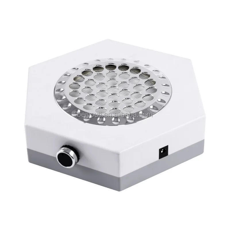 80W High Power Nail Art Vacuum Cleaner Adjustable Wind Manicure Dust Machine filter for nail drill dust collection