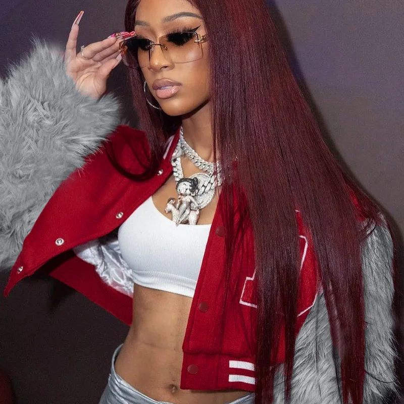 womens baseball uniform embroidered letters print fleece patchwork fur long sleeve cropped coats streetwear jacket coat women