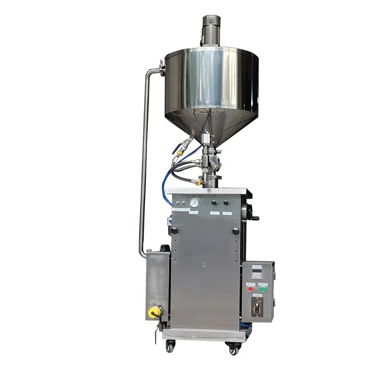 Fast Speed Semi Automatic Single Nozzle Cream Honey Chocolate Sauce Water Bottle Filling Machine