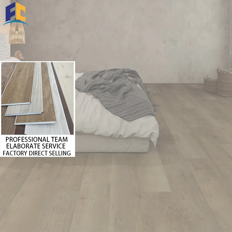 SPC Flooring Vinyl Plastic Flooring with Embossed Texture - Easy to Clean and Maintain Waterproof click vinyl flooring