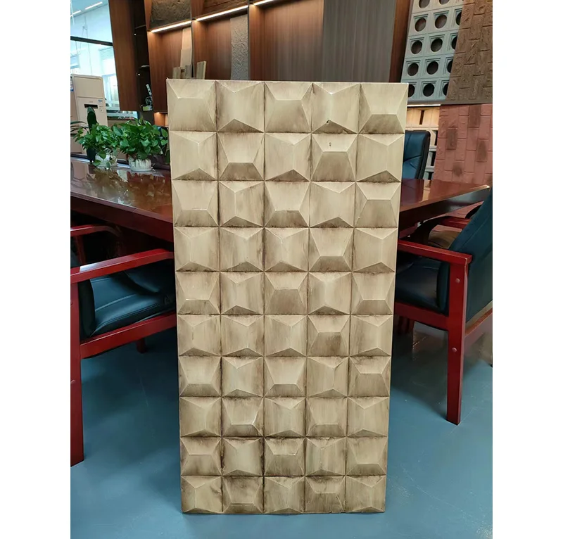 3D Waterproof PU Culture Stone PU Window Component Lightweight Polyurethane Pyramid Component Panel PU Bread Brick Panel