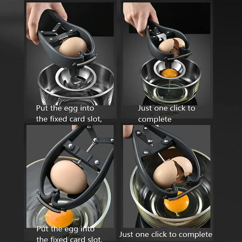 Kitchen Cooking 304 Stainless Steel Egg Opener Gadget Egg Shell Opener Egg Topper Cutter Opener