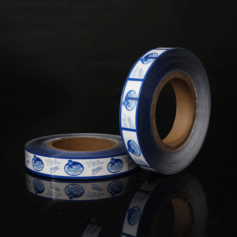 prelaminated adhesive carry handle for bottled mineral water