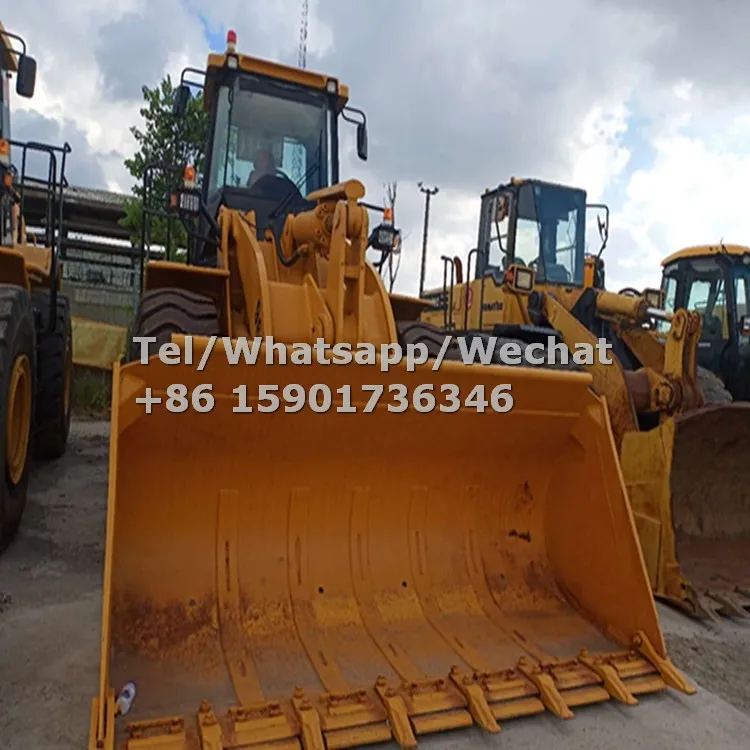  Подержанный фронтальный разрядный погрузчик Cat 966H 5 тонн от японского бренда на