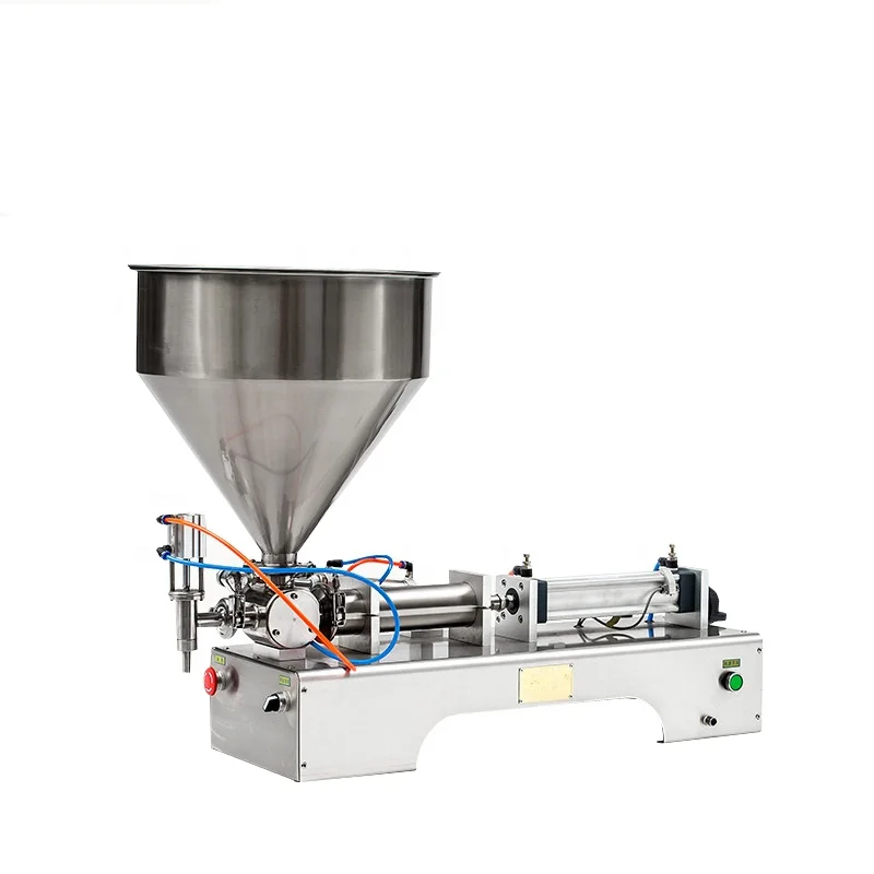 pneumatic Chocolate fruit juice thick honey paste liquid semi automatic paste filling machine
