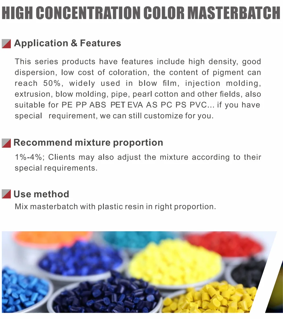 plastic anatase eps plastic pellets green masterbatch with pe pp ps blow