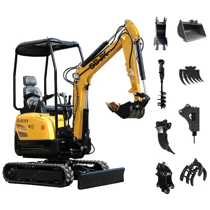 Free Shipping Mini Excavator 3.5 Ton EPA Euro 5 Kubota Engine Crawler Digger Farm Used Chinese Mini Excavator Machine