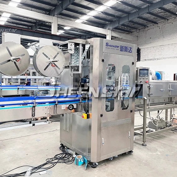 High quality automatic round bottle labeling machine for PVC label