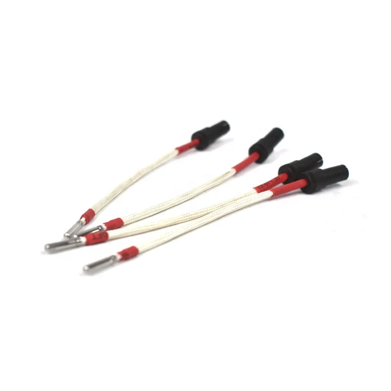 Laiyuan Diameter 3mm Class A Stainless Steel Pt100 Probe Thermocouple Rtd Sensor With 3 Pin Male Cable Connector