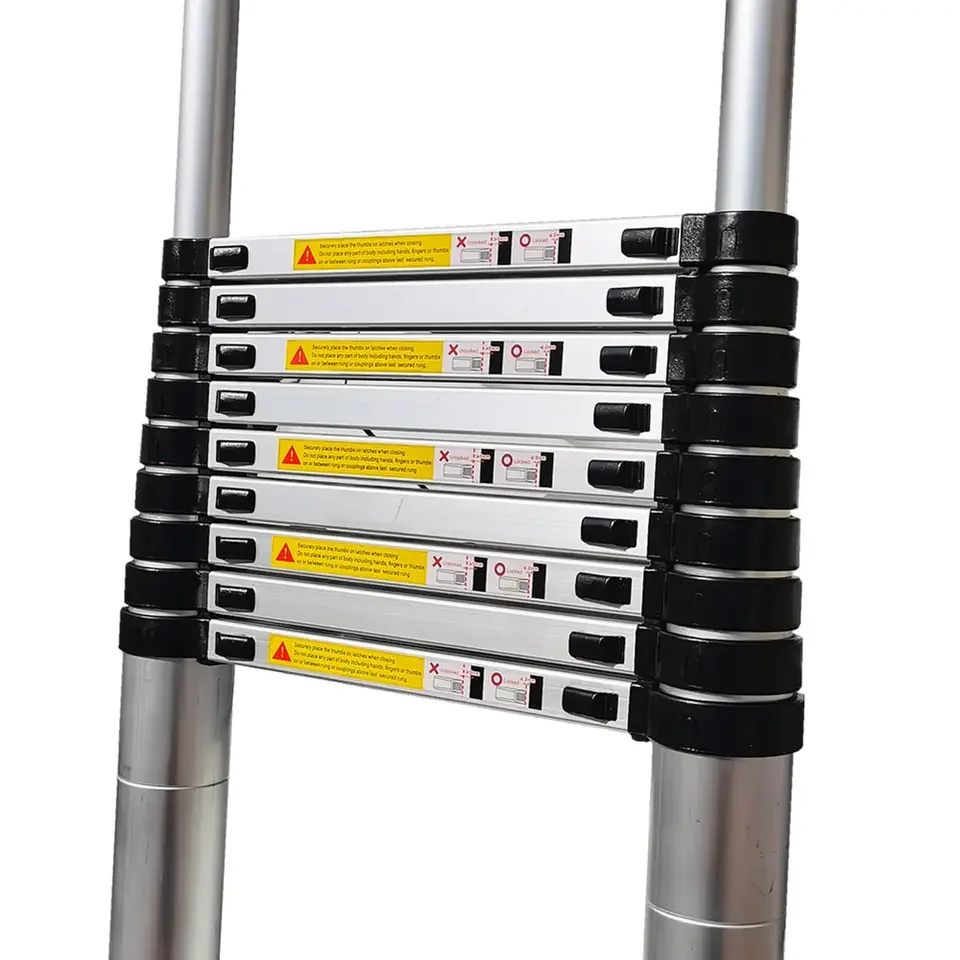 New Design 30cm 40cm Distance Retractable Cheap Low Price Aluminum Bamboo Telescopic Ladder