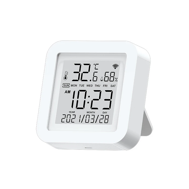 Wholesale Tuya Smart WiFi Temperature and Humidity Sensor Indoor Thermometer and Hygrometer With LCD Screen for Smart Home