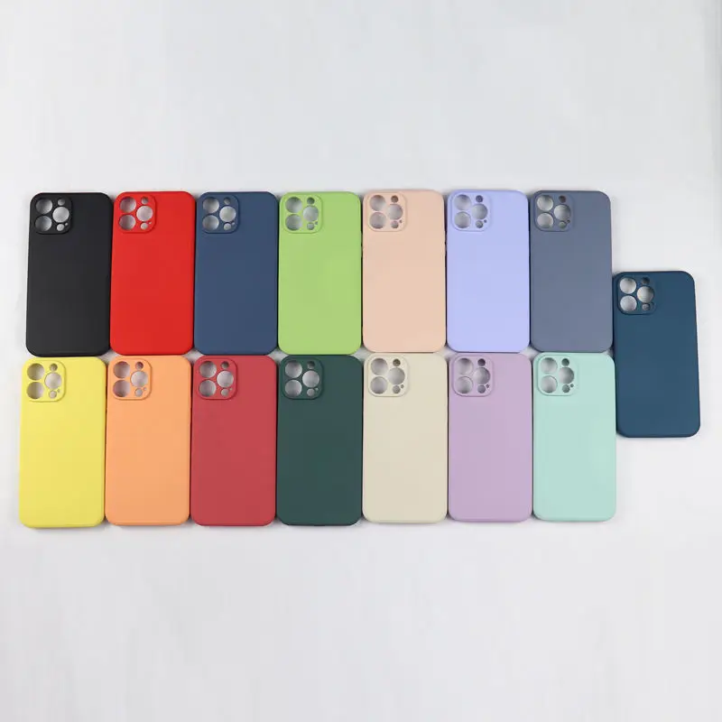 Wholesale Factory 14 Max 14 15 Pro Max Silicone Phone Case Colorful Tpu Silicon Soft Cases For Iphone 13 13 Pro 13 Pro Max