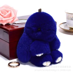 Korea Popular Cute Rabbit Pendant Ear Hair Keychain